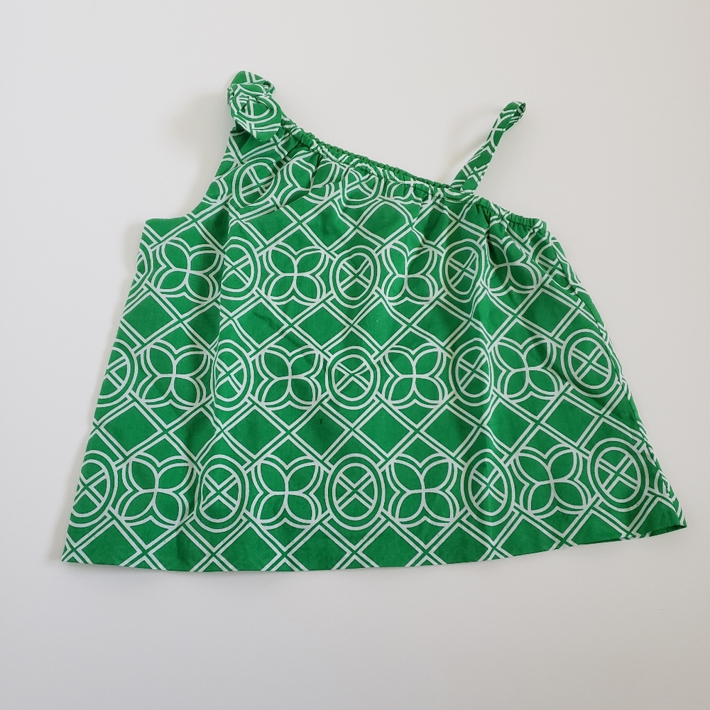NWT Geometric one-shoulder top